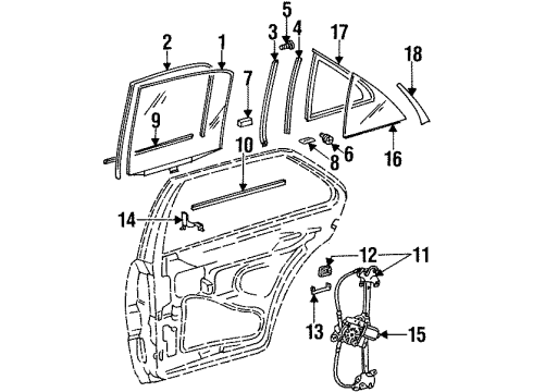 Regulator Lock Plate Diagram for 201-735-00-85