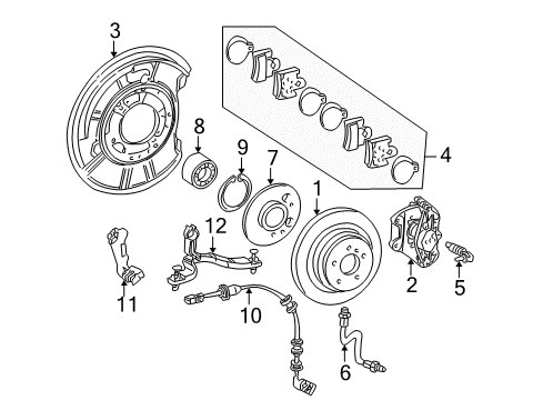 2002 Mercedes-Benz C230 Rear Brakes