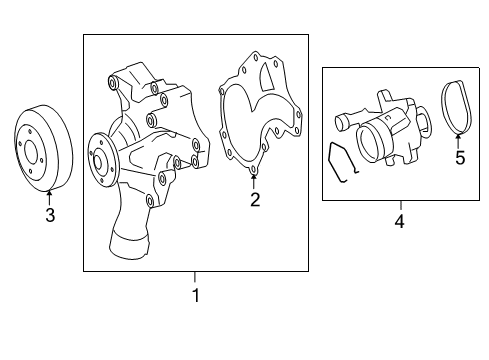 2009 Mercedes-Benz ML63 AMG Water Pump