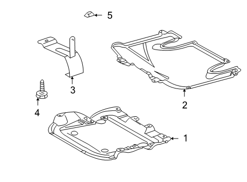 2007 Mercedes-Benz C280 Splash Shields Diagram