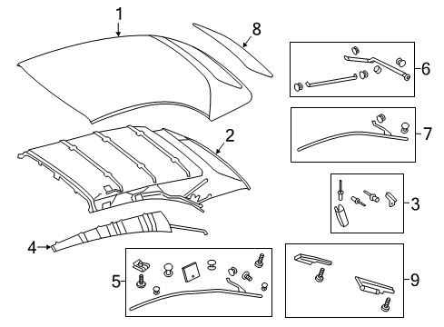 2017 Mercedes-Benz C63 AMG S Top Cover & Components Diagram