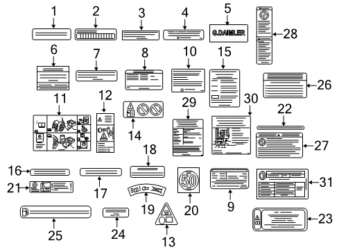 Emission Label Diagram for 164-584-00-26