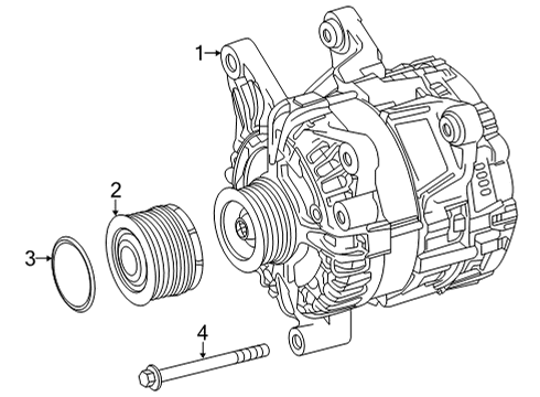 2022 Mercedes-Benz GLA35 AMG Alternator