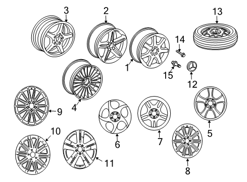 2007 Mercedes-Benz SL65 AMG Wheels Diagram