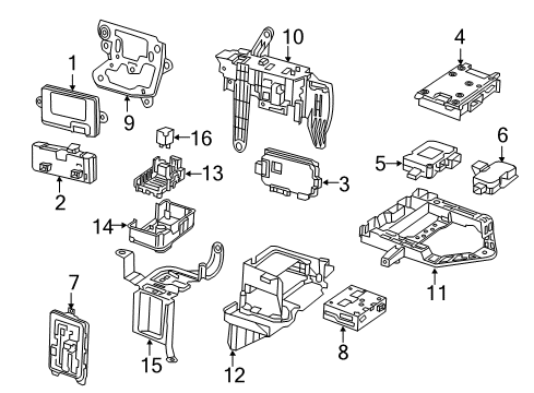 Control Module Diagram for 222-900-47-18