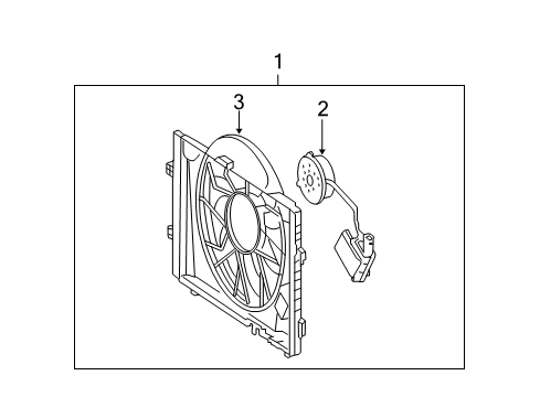 2008 Mercedes-Benz CLK63 AMG Cooling System, Radiator, Water Pump, Cooling Fan Diagram 1