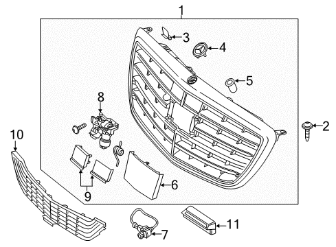 Camera Cap Diagram for 222-884-00-76-9040