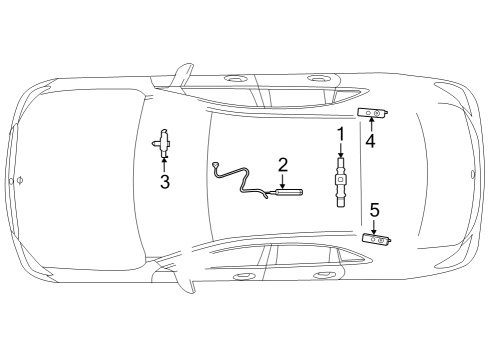 2024 Mercedes-Benz EQS 580 SUV Antenna & Radio Diagram