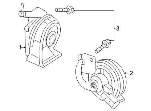 2022 Mercedes-Benz GLB250 Horn Diagram