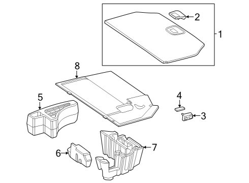 2023 Mercedes-Benz SL55 AMG Interior Trim - Rear Body Diagram 1