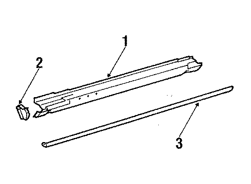 1988 Mercedes-Benz 560SL Rocker Panel Diagram