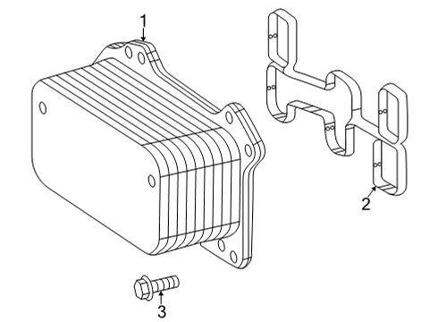 2020 Mercedes-Benz GLE350 Engine Oil Cooler