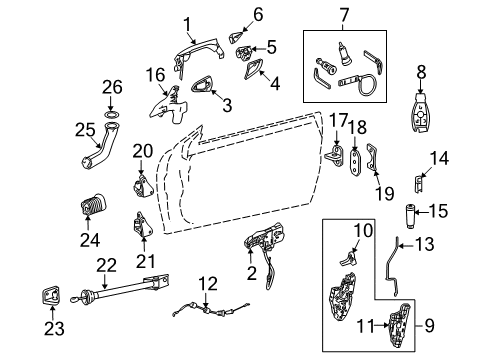 Lock Cylinder Guide Diagram for 221-760-01-77