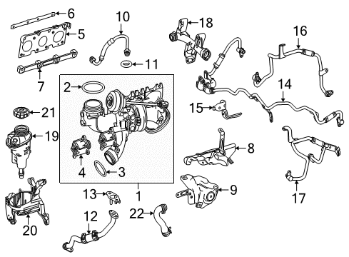 2016 Mercedes-Benz GLE400 Exhaust Manifold Diagram