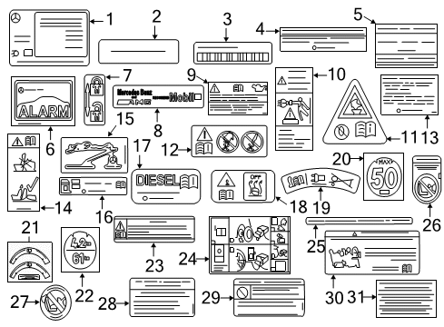 Emission Label Diagram for 278-221-07-01