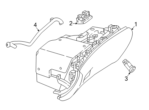 Glove Box Diagram for 213-680-44-06-9K00