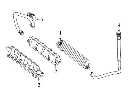 2018 Mercedes-Benz S560 Oil Cooler Diagram 1