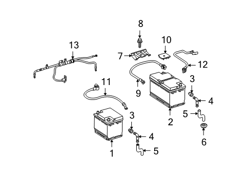 Positive Cable Diagram for 221-440-07-08