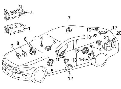 2019 Mercedes-Benz CLS450 Sound System Diagram