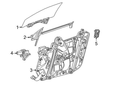 2019 Mercedes-Benz CLS53 AMG Front Door, Electrical Diagram 1