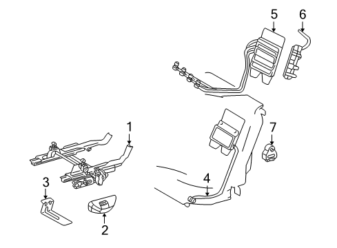 2004 Mercedes-Benz S430 Power Seats Diagram 7