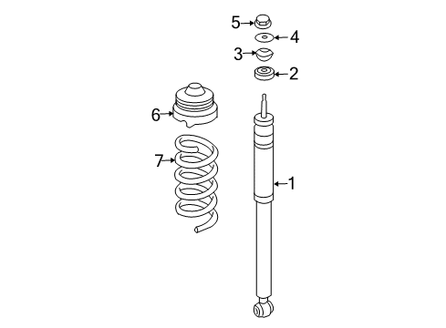 2008 Mercedes-Benz E320 Shocks & Components - Rear Diagram 2