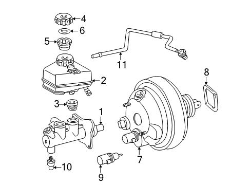 2003 Mercedes-Benz SLK320 Dash Panel Components Diagram