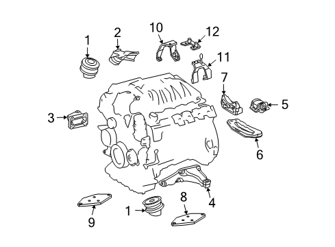 2010 Mercedes-Benz CL65 AMG Engine & Trans Mounting