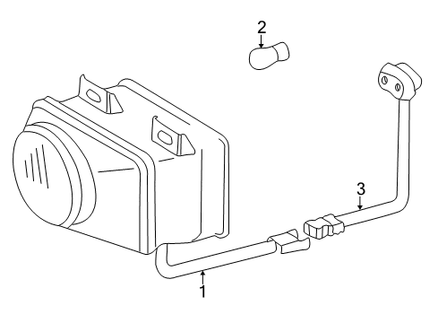 1999 Mercedes-Benz CLK430 Fog Lamps Diagram