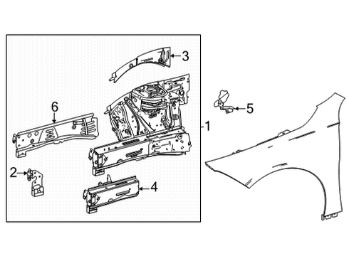 2022 Mercedes-Benz GLA35 AMG Structural Components & Rails