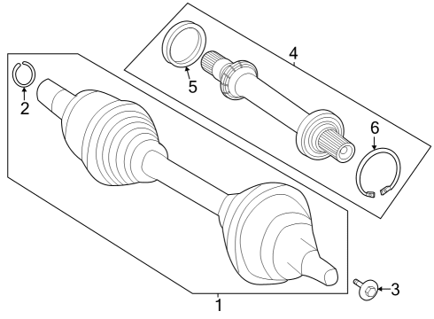 Axle Assembly Diagram for 296-330-35-00