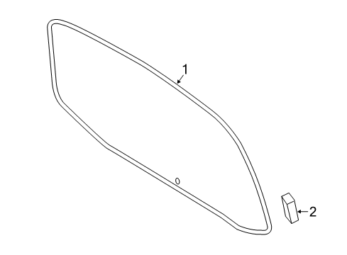 2023 Mercedes-Benz Metris Glass - Lift Gate Diagram