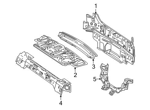 2010 Mercedes-Benz E350 Rear Body Diagram 2