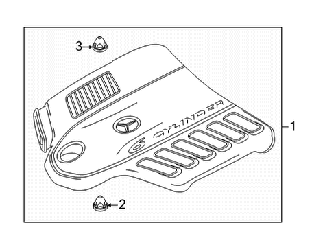 Engine Cover Diagram for 256-010-16-03