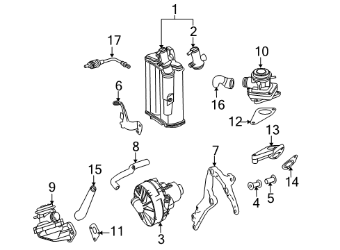 Vapor Canister Diagram for 221-470-03-59