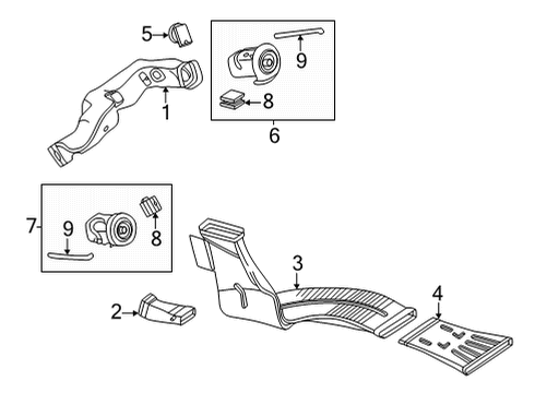 2024 Mercedes-Benz C43 AMG Ducts Diagram