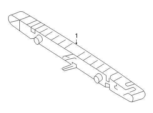 2004 Mercedes-Benz CLK55 AMG High Mount Lamps Diagram