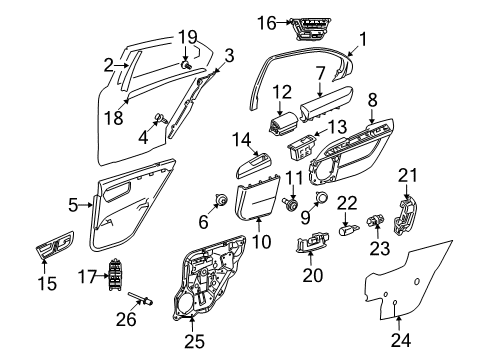 2013 Mercedes-Benz S550 Bulbs Diagram 8