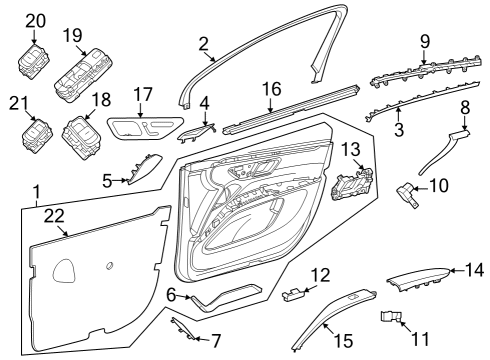 Upper Molding Diagram for 297-720-01-02