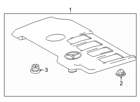 2022 Mercedes-Benz GLB250 Engine Appearance Cover