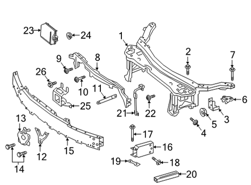 2021 Mercedes-Benz E63 AMG S Radiator Support