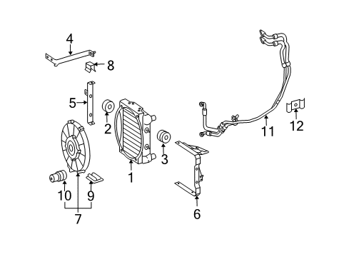 2004 Mercedes-Benz E55 AMG Oil Cooler Diagram