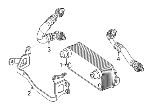 2023 Mercedes-Benz AMG GT 63 S Trans Oil Cooler Diagram