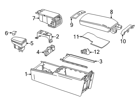 2020 Mercedes-Benz SLC300 Console Diagram