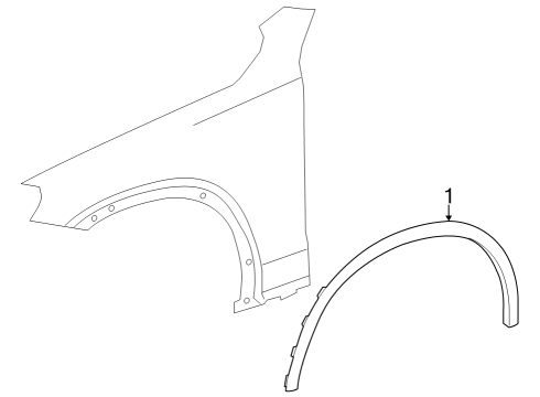 2023 Mercedes-Benz GLC300 Exterior Trim - Fender