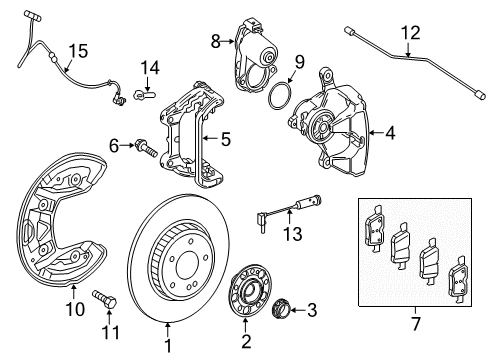 2019 Mercedes-Benz E450 Anti-Lock Brakes Diagram 7