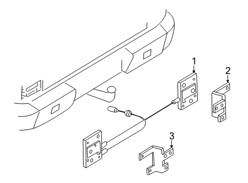 2004 Mercedes-Benz G55 AMG Antenna & Radio Diagram 2