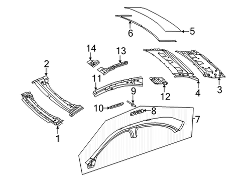 Rail Reinforcement Bracket Diagram for 223-636-56-00