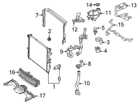 Upper Hose Diagram for 213-501-28-00