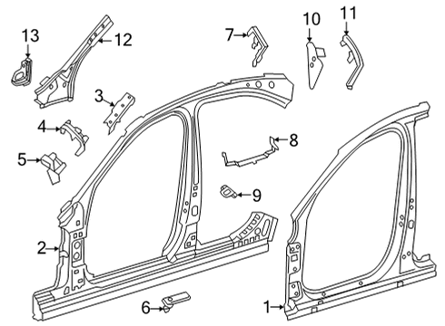 2024 Mercedes-Benz C43 AMG Aperture Panel Diagram